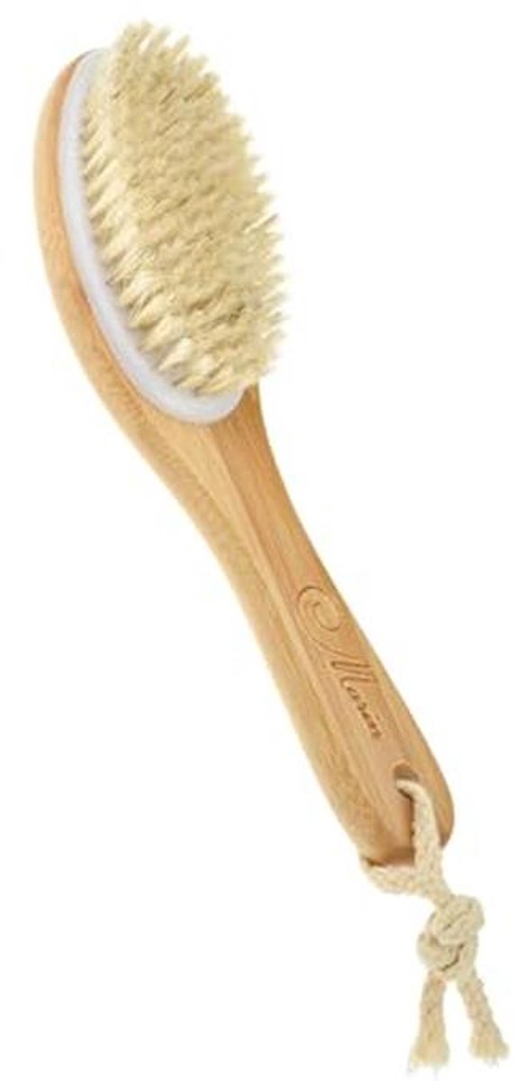 Houten Doucheborstel met Natuurlijke Borstelharen 25 cm