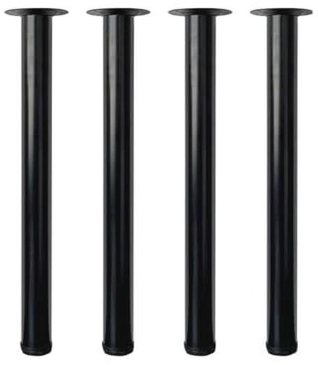 Verstelbare Tafelpoten 60 cm - Metalen Meubelpoten voor Koffietafel, Ø50mm, Set van 4
