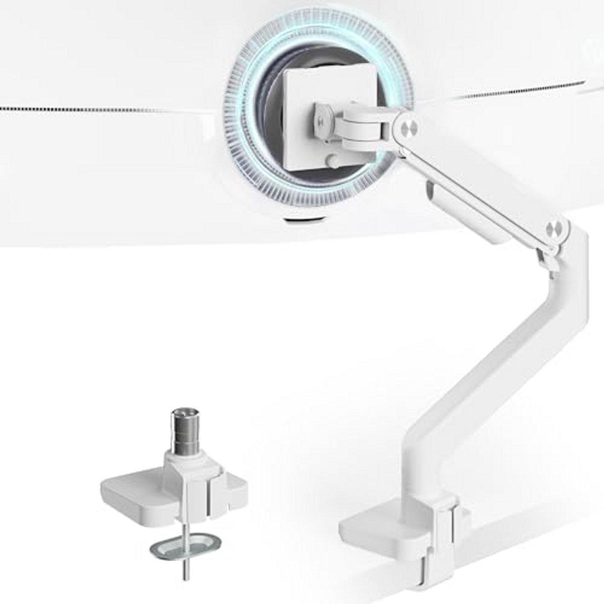 Verstelbare Monitorarm voor 17 tot 49 inch Schermen - Ruimtebesparend en Ergonomisch