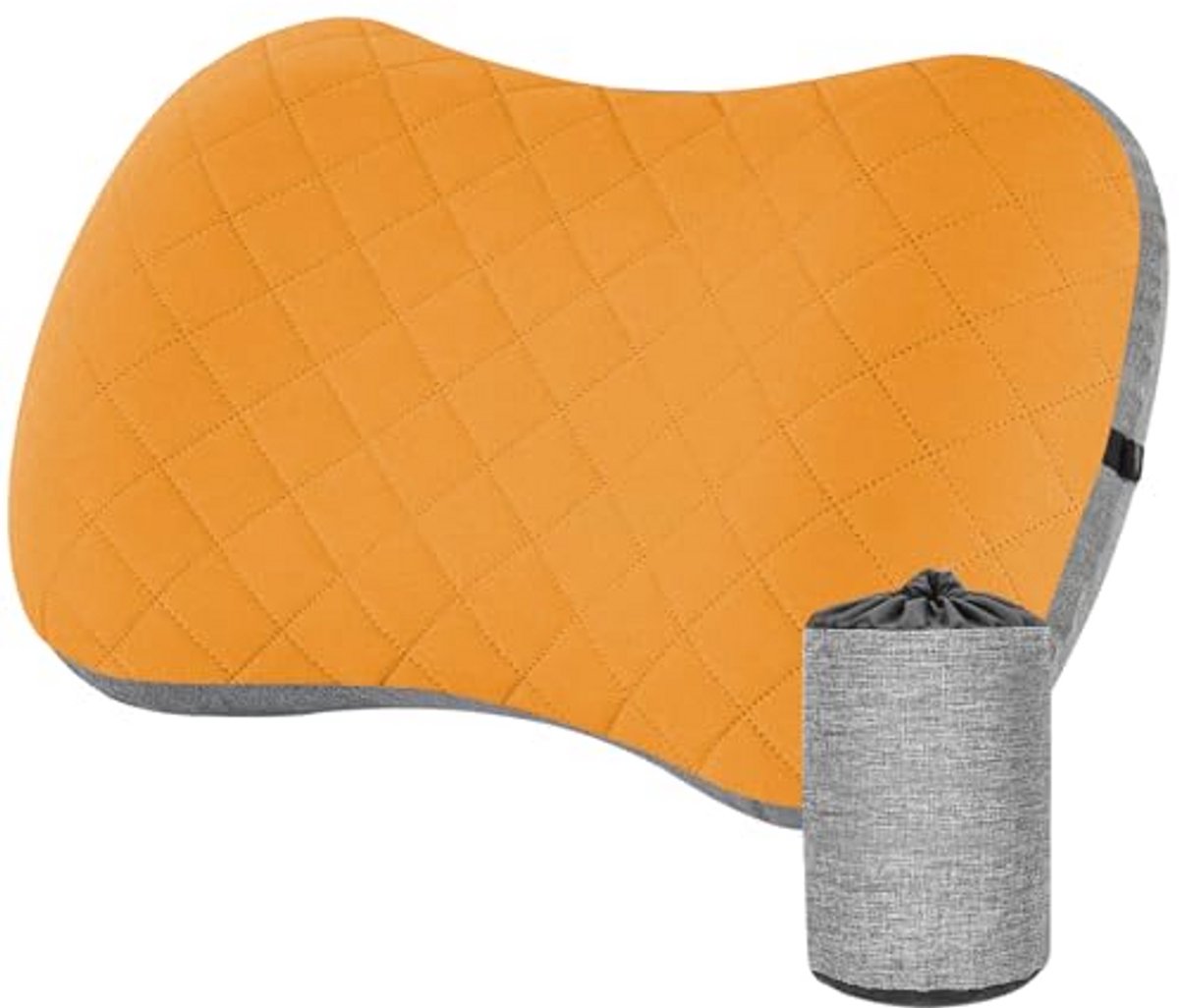 Comfortabel en Verstelbaar Opblaasbaar Reiskussen voor Camping en Reizen
