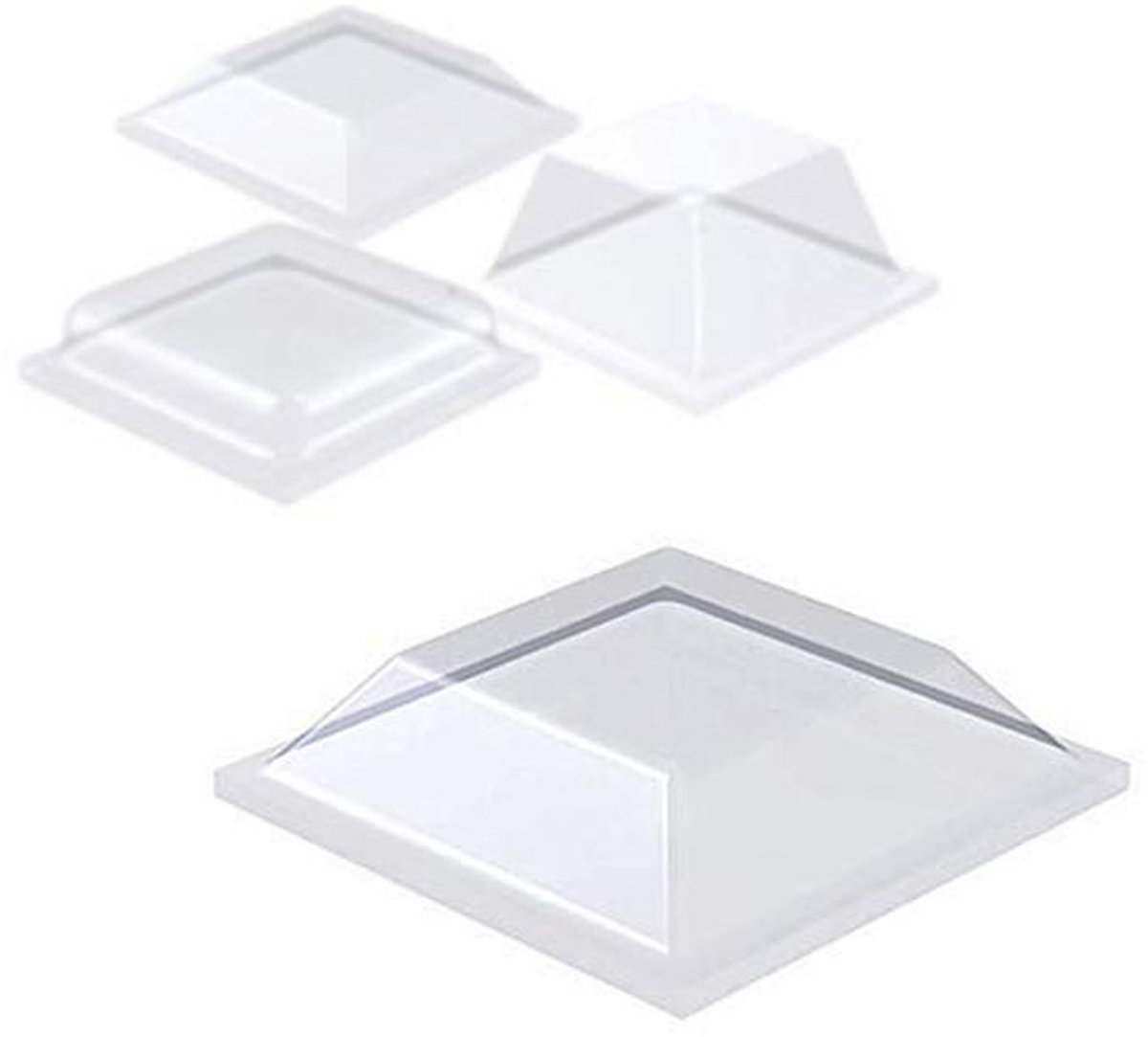 Zelfklevende Elastische Stoppers voor Schokdemping - 25 Stuks - Transparant
