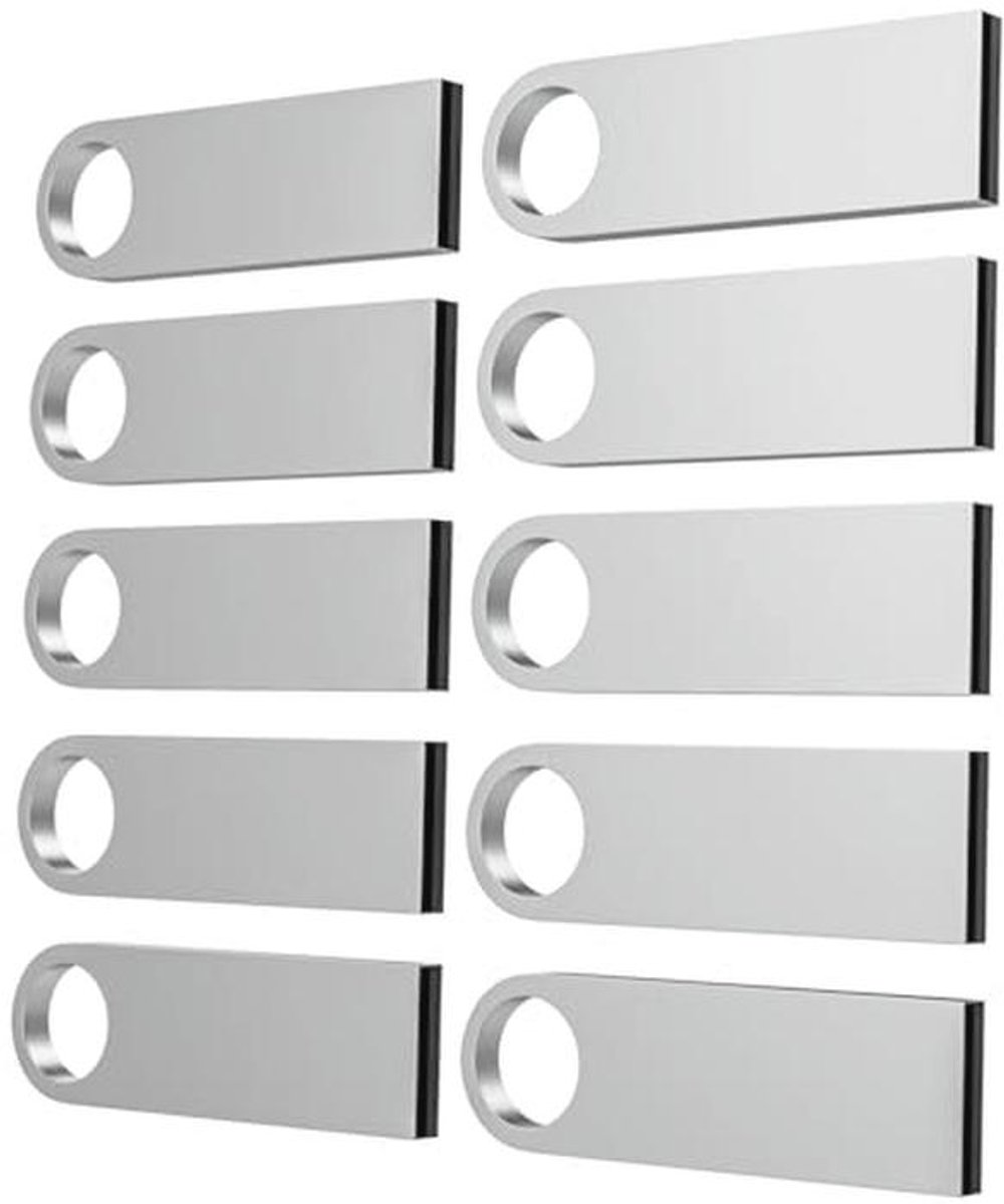 Mini 16GB USB Stick - Waterdichte Metalen Flash Drives met Sleutelhanger