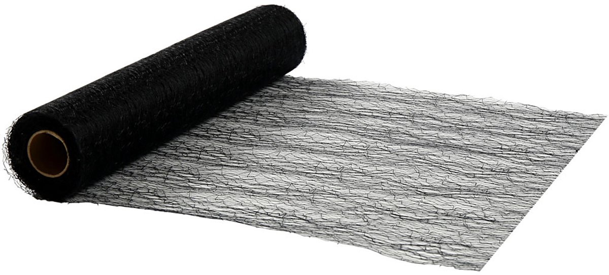 Tafelloper, b: 30 cm, zwart, 10 m
