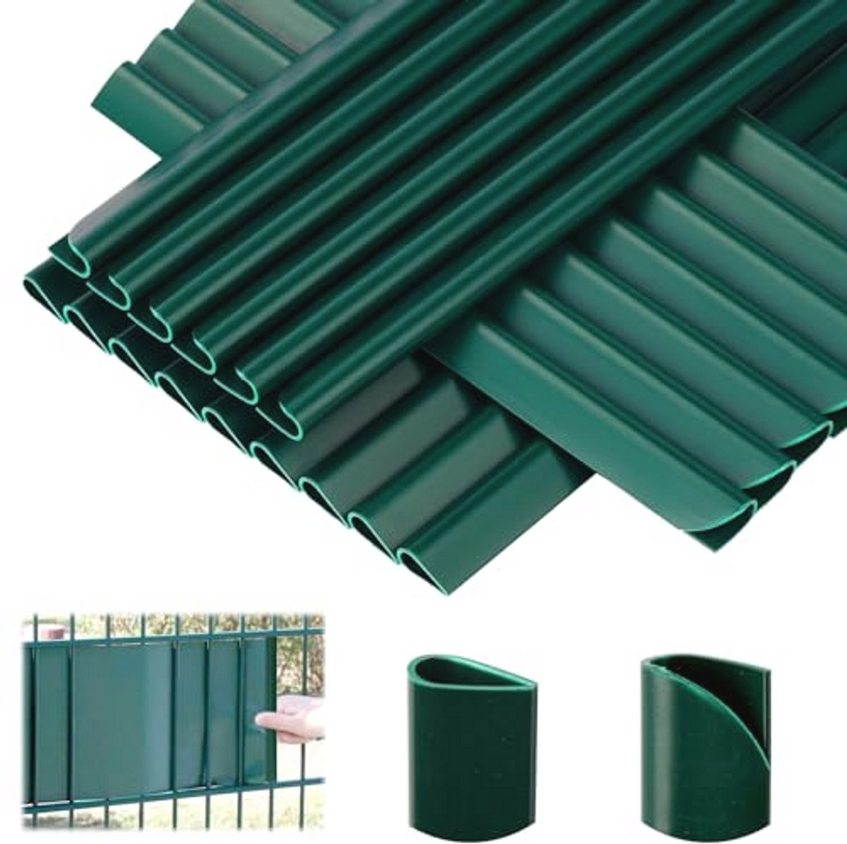 Bevestigingsclips voor Zichtwerende Strips - Set van 70 - PVC Tuinpoorten en Balkons