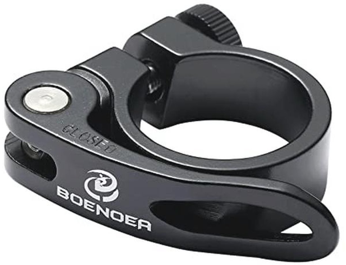 Fietszadelklem Aluminium met Snelspanner - 31,8 mm en 34,9 mm