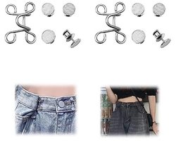 Aansluitbare Tailleverstrakker Set voor Perfecte Pasvorm - 2 paar broeken, Instelbare Taillegespverlenger zonder Naaien