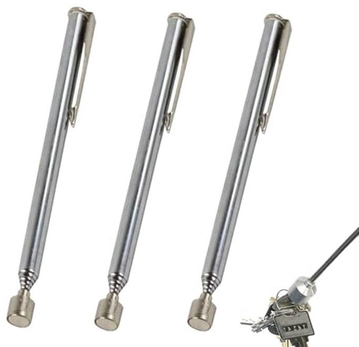 Telescopische magneet staaf 65 cm - Magnetische grijper voor schroeven, moeren en sleutels