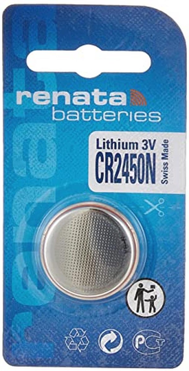 Lithium Batterij CR2450 3V - Knoopcel - 540mAh
