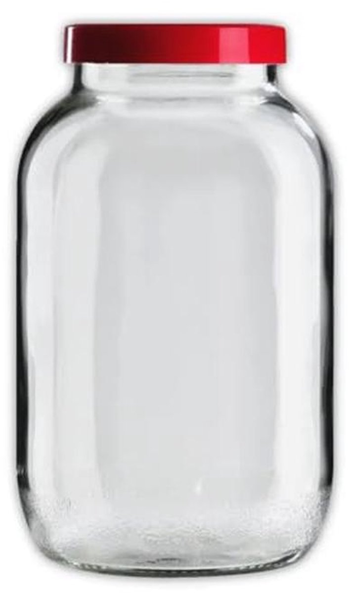 XXL schroefglas 3400 ml voorraadpot inmaakpot met twist-off deksel