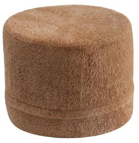 YOTATING Bean bags Pouf Bean bag, Large footstool Ottoman, Round Brown