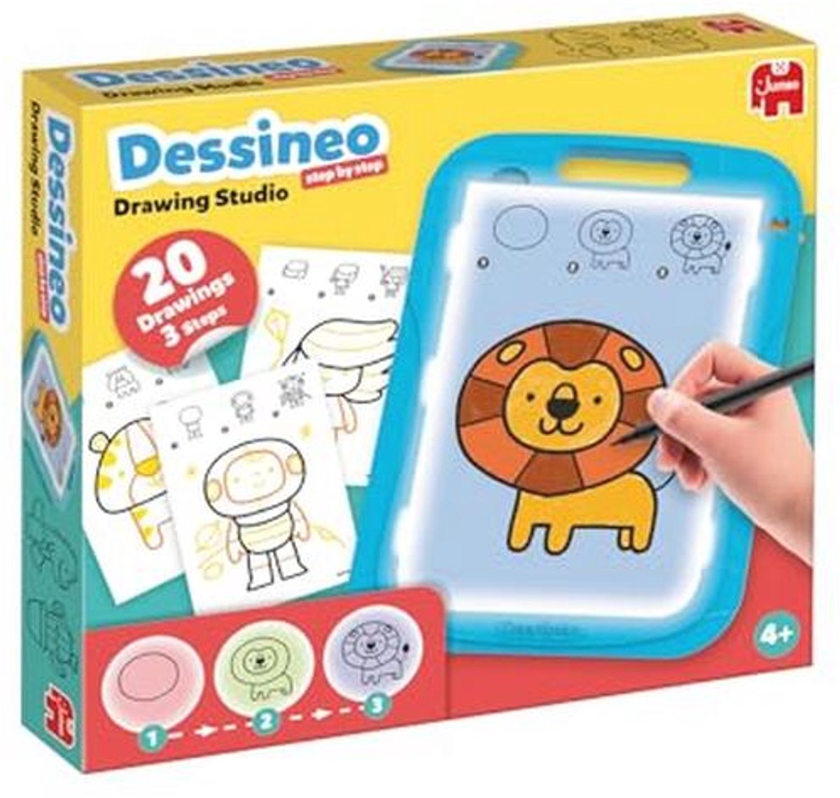 Compacte Tekenstudio voor Kinderen - Leer Stap voor Stap Tekenen vanaf 4 Jaar
