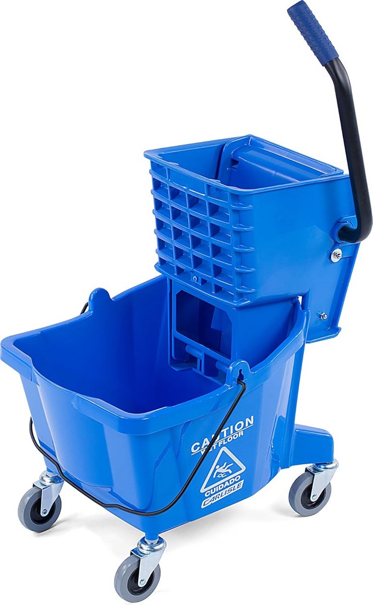 Dweilemmer met zijcentrifuge - 26 liter - Blauw