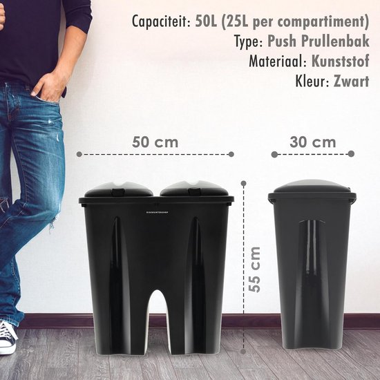 Duo prullenbak 120 liter kopen? Dit zijn de beste 120 liter duo