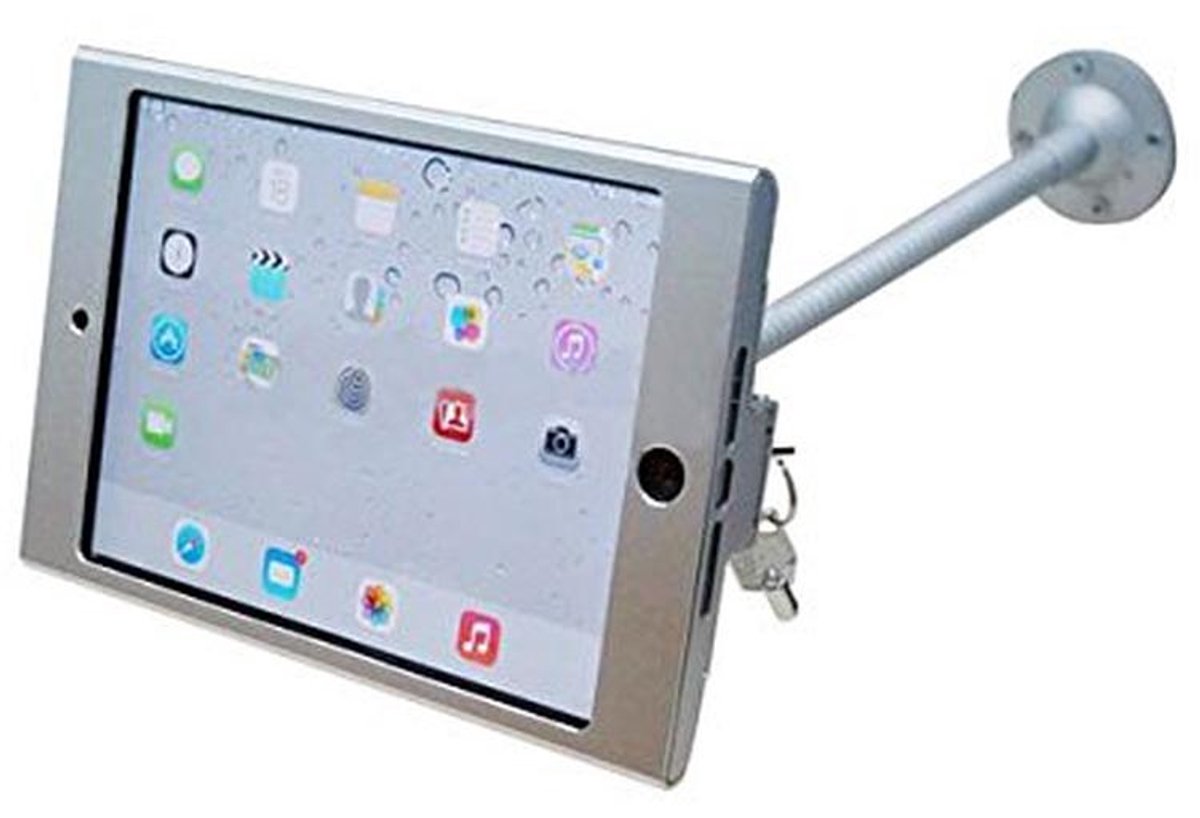 Gooseneck Wandhouder voor iPad Mini met Veiligheidsslot