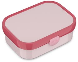 Mepal Lunchbox Campus - 750 ml - Broodtrommel met vakjes voor kinderen - Geschikt voor 4 boterhammen - Cool pink