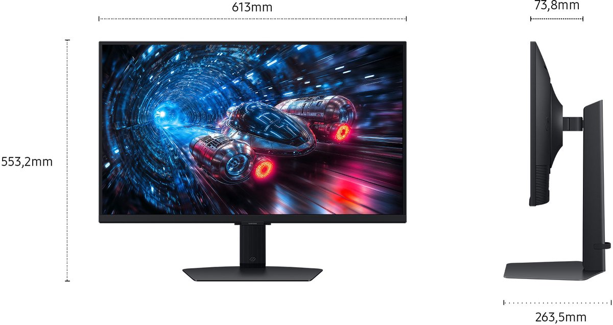 Samsung Odyssey G7 G70F 27" UHD Gaming Monitor 360Hz - afbeelding 2