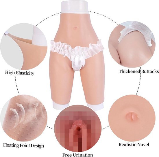 EQAIWUJIE Siliconen Fake Butt Pants Hip Enhancer siliconen broekje voor