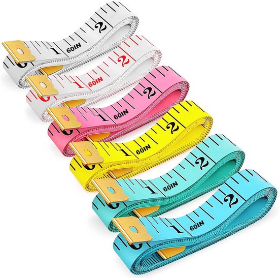 Ouligay Lichaamsmeetlint, zacht meetlint voor lichaamsmetingen, 150 cm meetlint, lichaam, zwart, nauwkeurig meetlint voor fitness, kleermakers, naaien (zwart, 1 stuk
