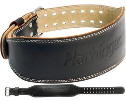 Harbinger - Pro Powerlift Riem - Gewichthefriem Van Leer - Maat M - 73.7 - 84 cm - Zwart 10cm