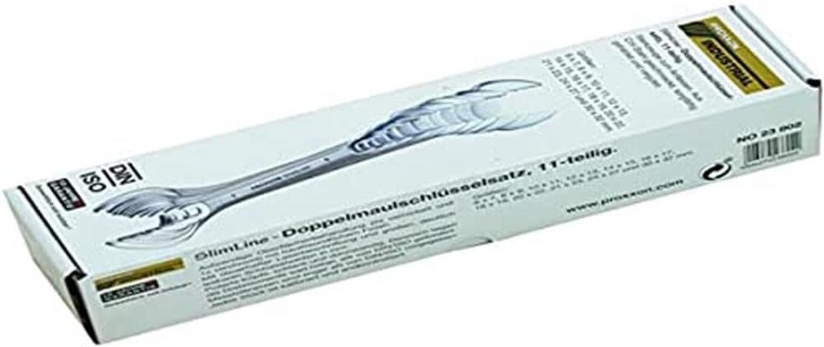 Steeksleutelset 11-delig Dubbele Ringsleutels Set 6 t/m 32 mm