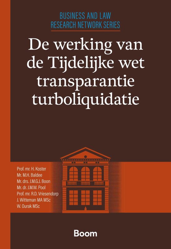 Leiden Business and Law Research Series 8 - De werking van d ... - cover
