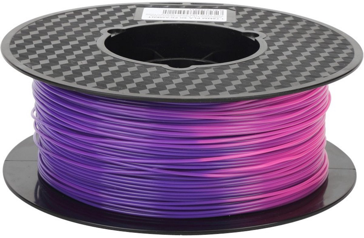 Kleurveranderend PLA Filament 1,75 mm - Paars Blauw naar Roze voor 3D Printers 1KG