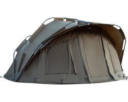 Vistent Set voor Vissers: Waterdichte 1-2 Persoons Karper Tent met Comfortabele 8-Poot Ligstoel