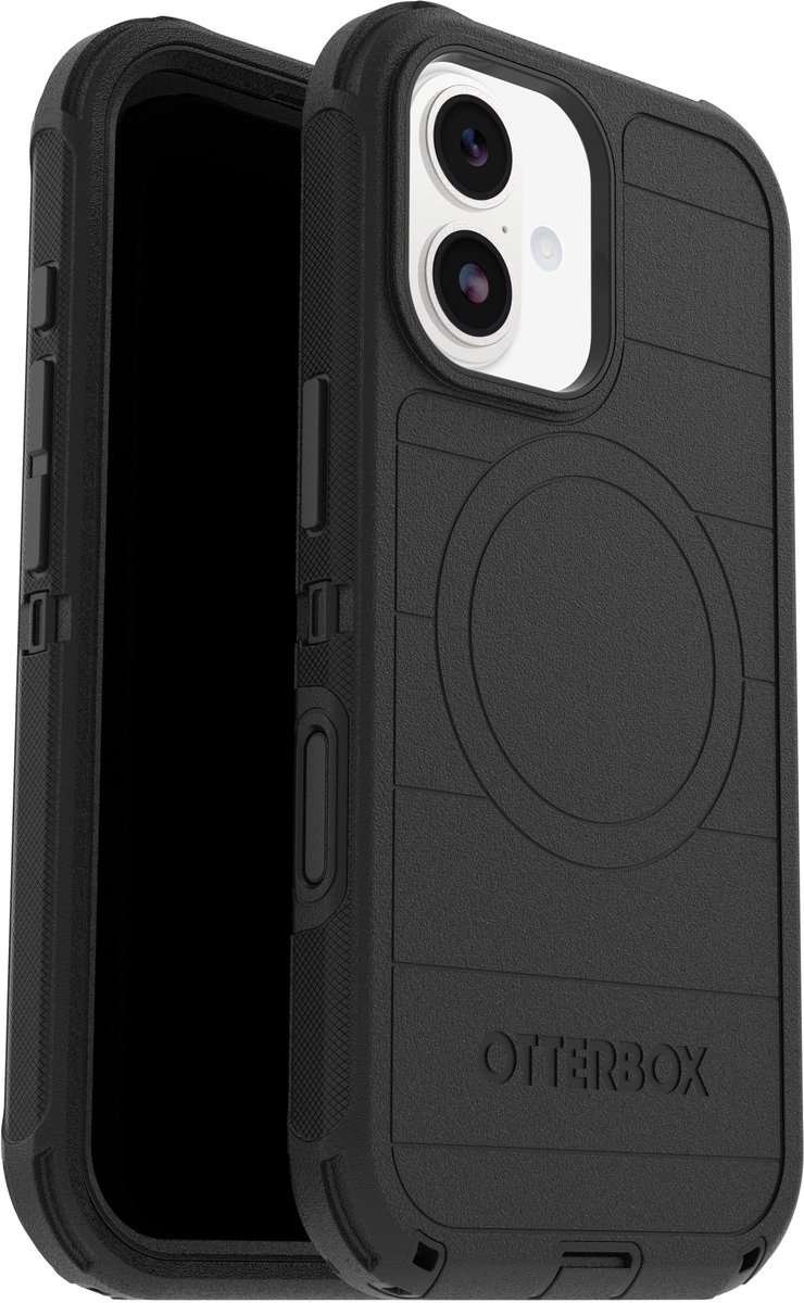 OtterBox Defender XT-hoes voor iPhone 14 Pro met MagSafe, schokbestendig, valbestendig, ultrarobuust, 5x getest volgens militaire standaard, Zwart, Zonder Verpakking