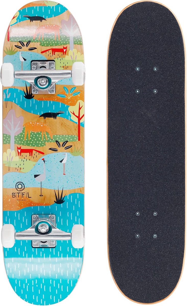 Compleet Kinder Skateboard voor Beginners 7.5 inch Deck ABEC 9 Lagers