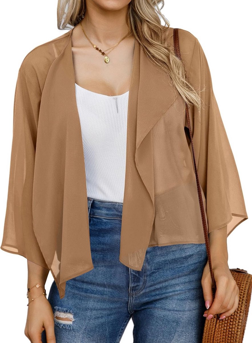 Luchtige Zomer Kimono Vesten voor Dames Strand en Casual