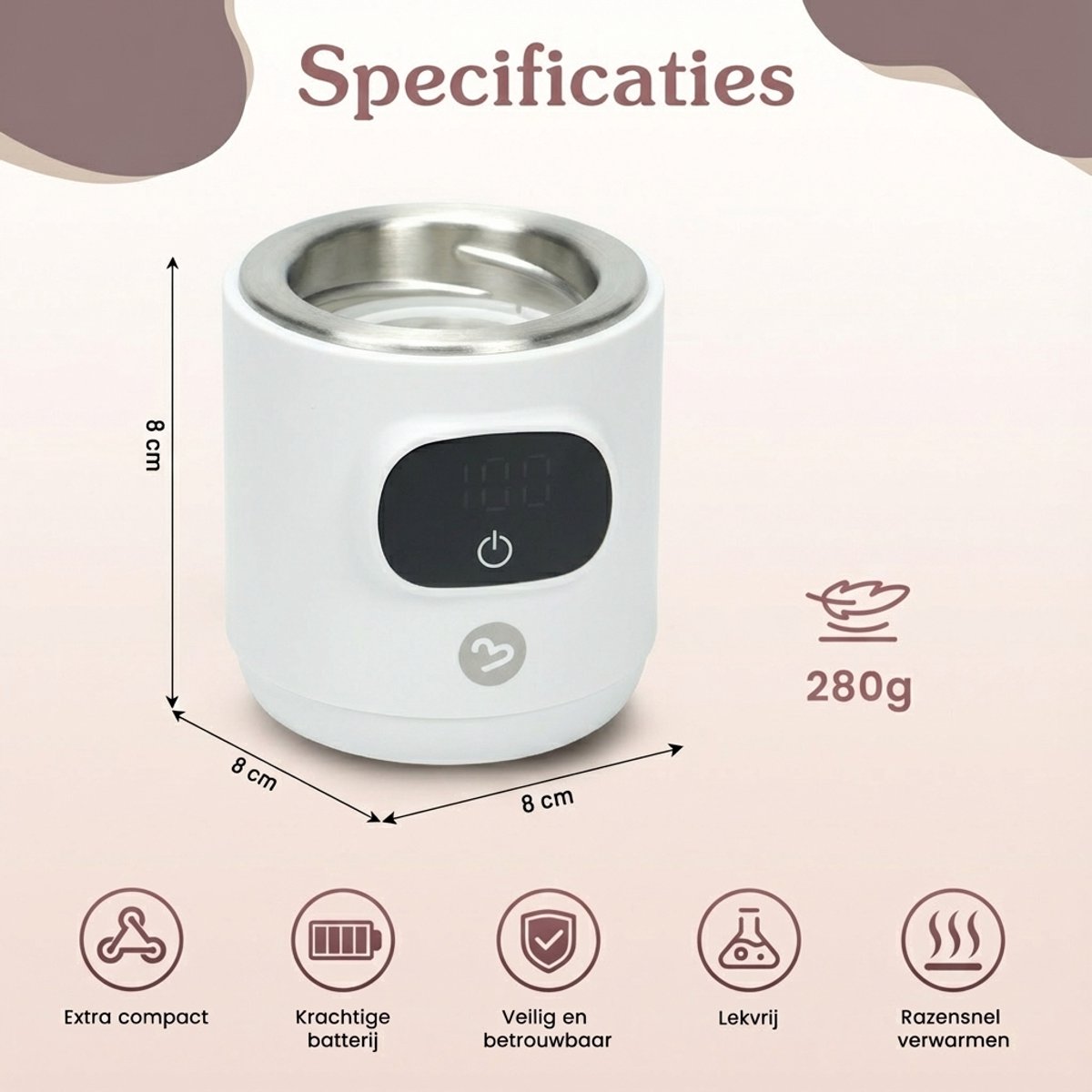 Philips 3Babies® Flessenwarmer - Draagbaar & USB Oplaadbaar thumbnail 7