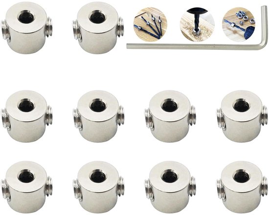 DIEPTEAANSLAG BOREN STERN CE zwart*buitenmaat 12mm*met inbus Furniture Fittings