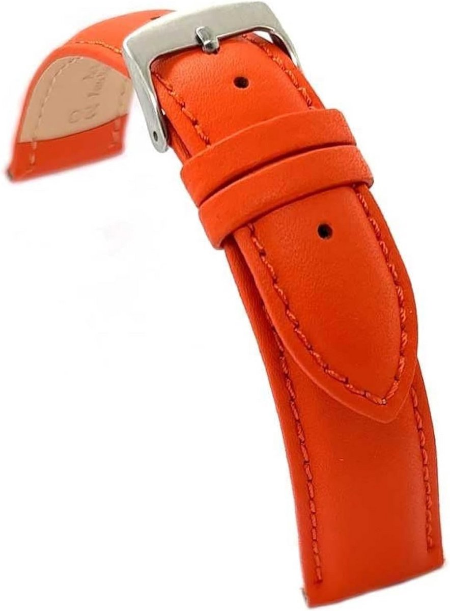 Breed Leren Horlogebandje voor Stijlvolle Uiterlijk