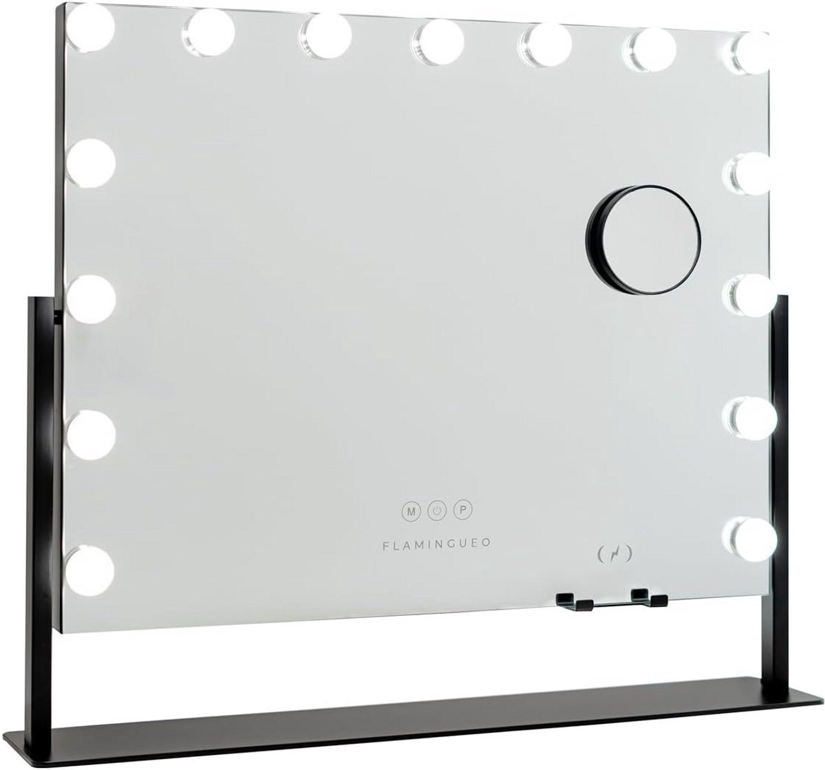 Make-up Spiegel met Verlichting en Draadloze Oplader, Hollywood Stijl