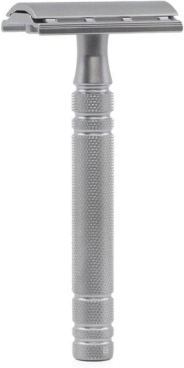 Dubbelzijdige RVS Safety Razor - Gladde Scheerbeurt met 5 Vervangbladen