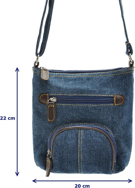 Modieuze Y2K denim schoudertas met ster-vormige details, een veilige ritssluiting, duurzame polyester voering en stijlvolle kettingversieringen (23.01*7.01*13.0 cm), favoriete tasstijl