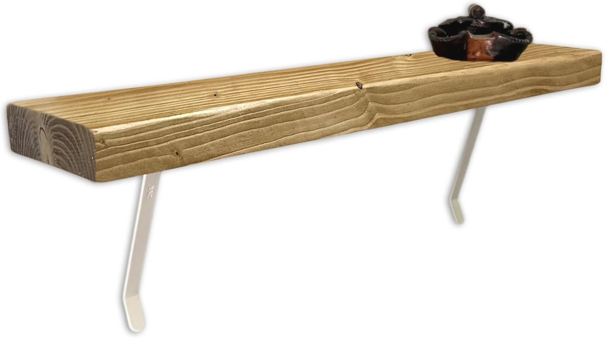 Radiator Plank zonder Boren | Rustieke Houten Plank voor Hal (80cm)