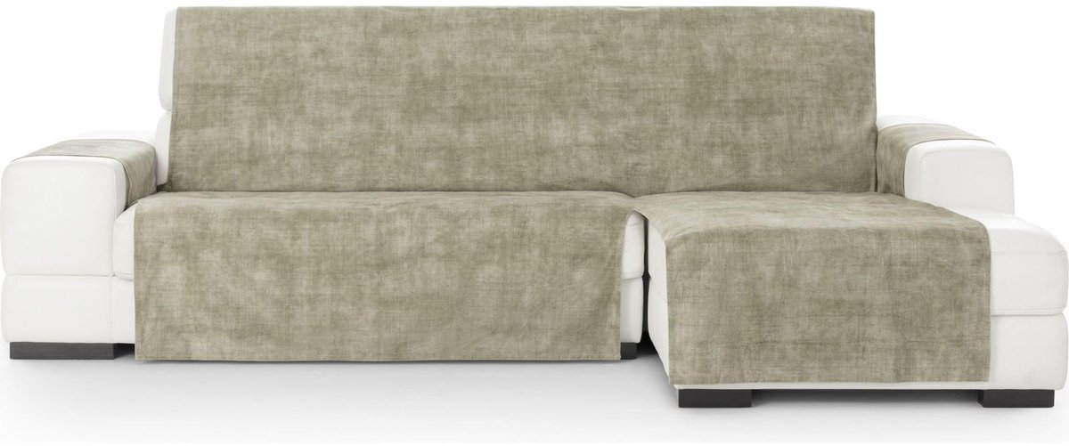 Unyqoos Universele en veelzijdige chaiselongue hoes voor een stijlvol interieur beige