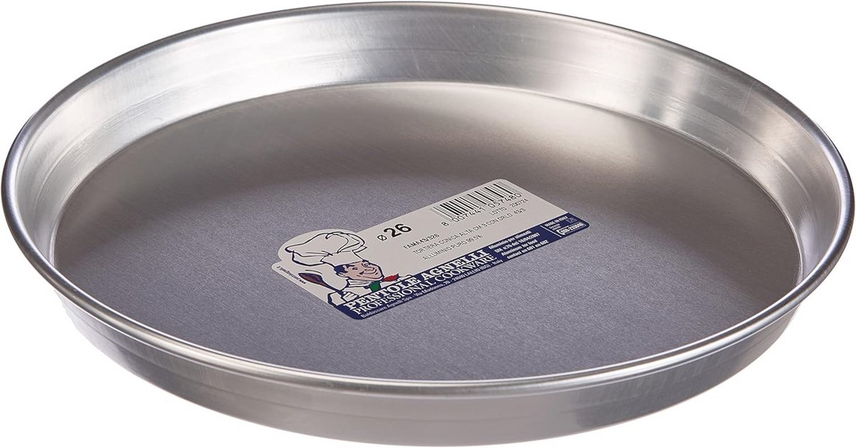 Conische cakevorm aluminium 26 cm met rand voor perfecte taarten