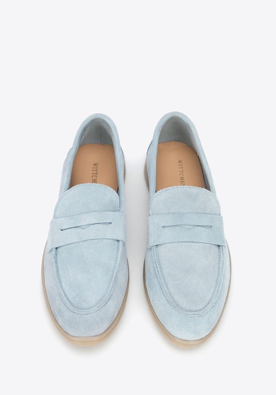 Wittchen Dames Mocassins Classiques - Cuir Suédé - Bleu - Élégant - Confortable