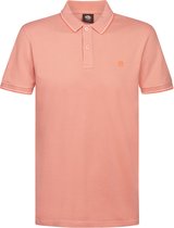 Petrol Industries Polo Shirt Heren - Klassieke Polo - Openstaande Kraag - Korte Mouwen - 100% Katoen - Effen Design - Rood - Maat L