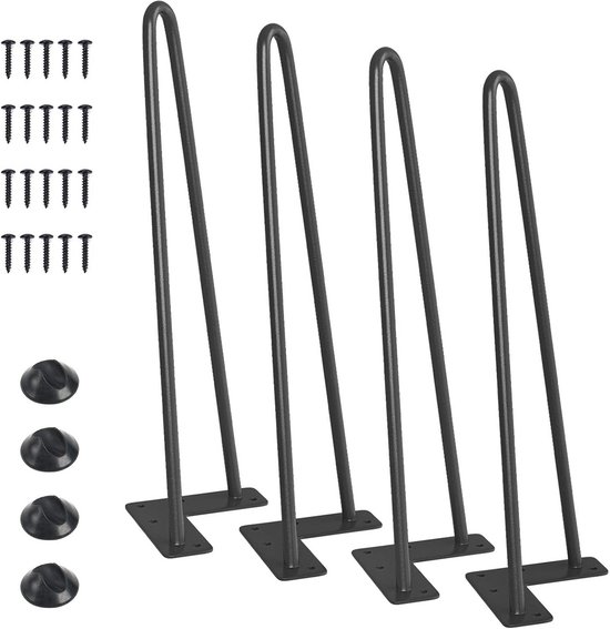 Hairpin Legs Wholesale Cheap 16'' Inch Round U V Shaped Iron Steel Feet Metal Fu