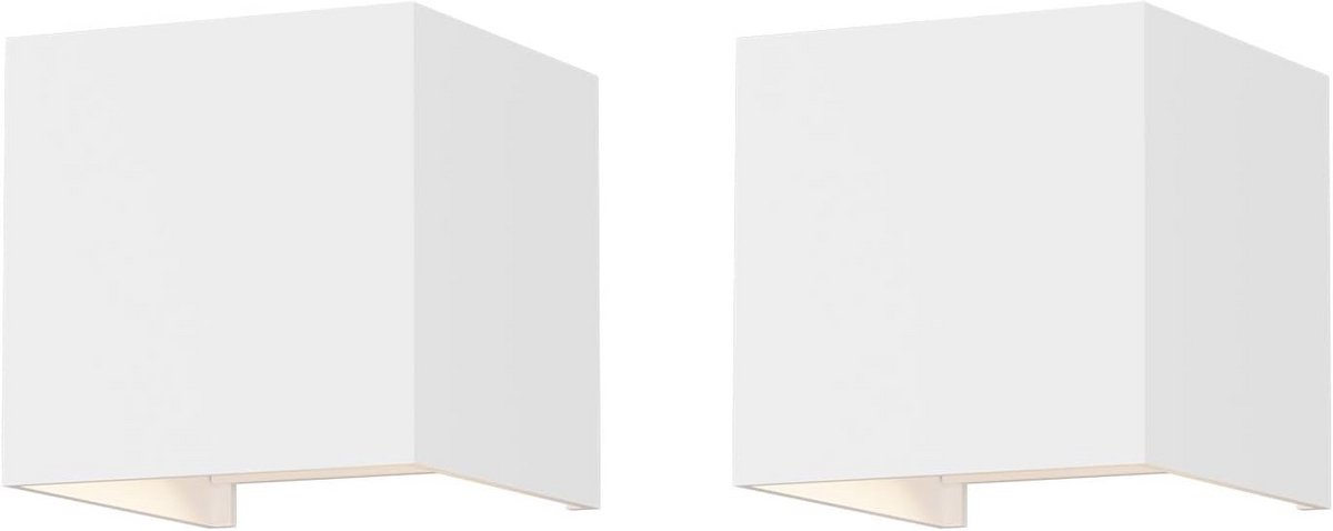 Instelbare LED Wandlampen 12W (2-pack) - Natuurlijke Wit - Buitenverlichting met IP65
