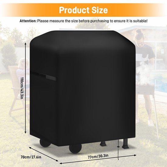 AUTUUCKEE Waterdichte BBQ Tools Draagtas, Draagbare Outdoor Opbergdoos, Dikke Oxford Doek, BBQ Grill Accessoires Tas voor Camping Picknick Travel (82x20x33cm AUTUUCKEE Waterdichte BBQ Tools Draagtas, Draagbare Outdoor Opbergdoos, Dikke Oxford Doek, BBQ Grill Accessoires Tas voor Camping Picknick Travel (82x20x33cm