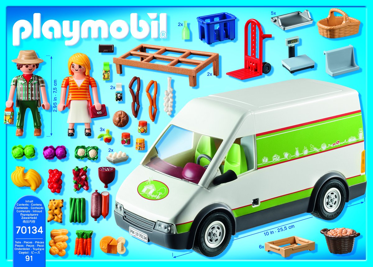PLAYMOBIL Country Marktkraamwagen - 70134 — afbeelding 6