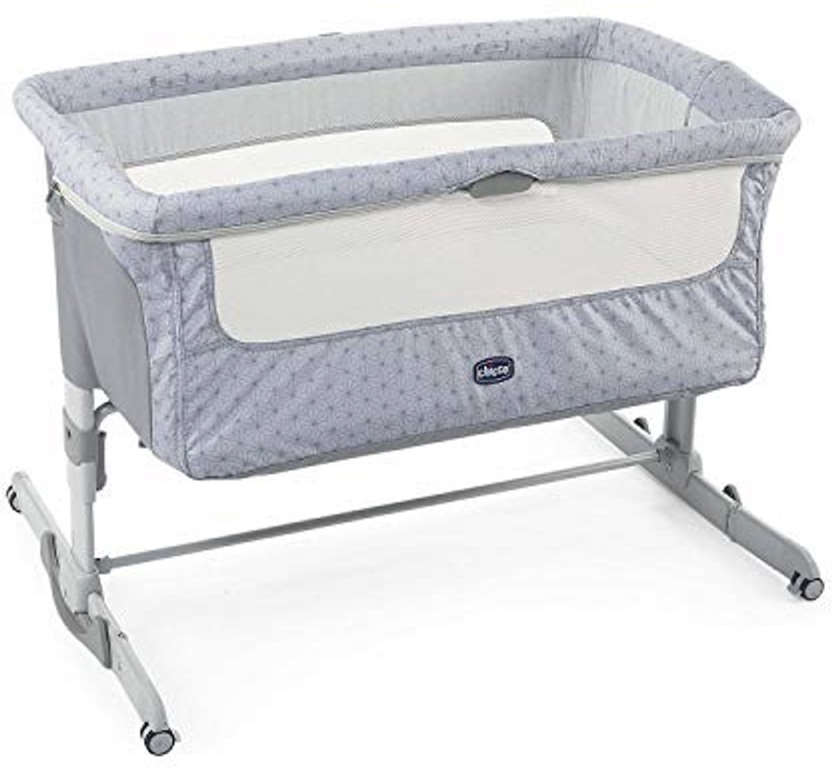Co-Sleeping Bed met Matras en Verstelbare Hoogte - Grijs - 0-6 Maanden