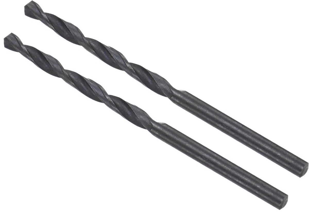 Spiraalboor 3,8 mm HSS, 2 stuks, voor metaal en kunststof