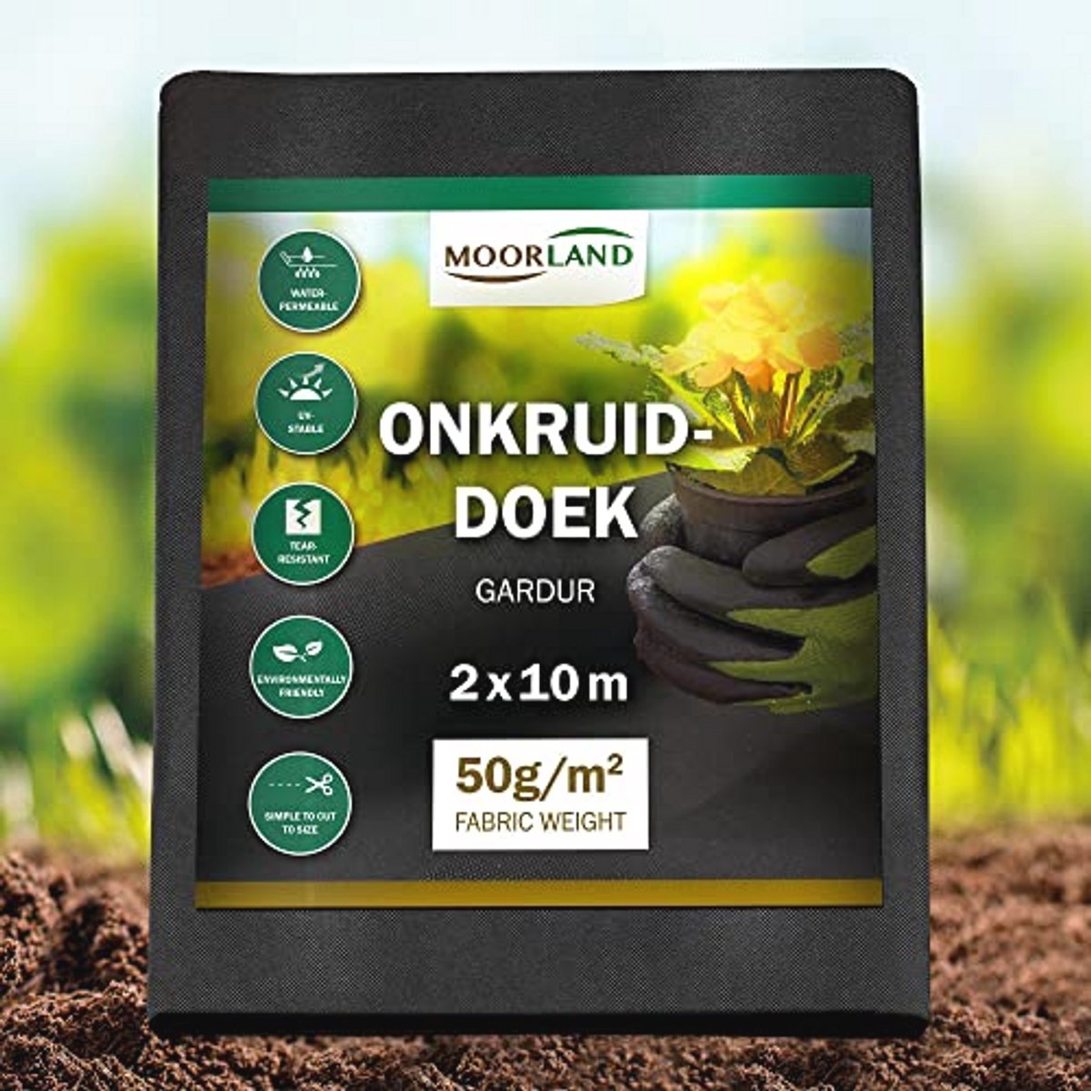 Anti Onkruid Doek 20m² - 100% Recyclebaar Waterdoorlatend Membraan voor Tuin en Terras