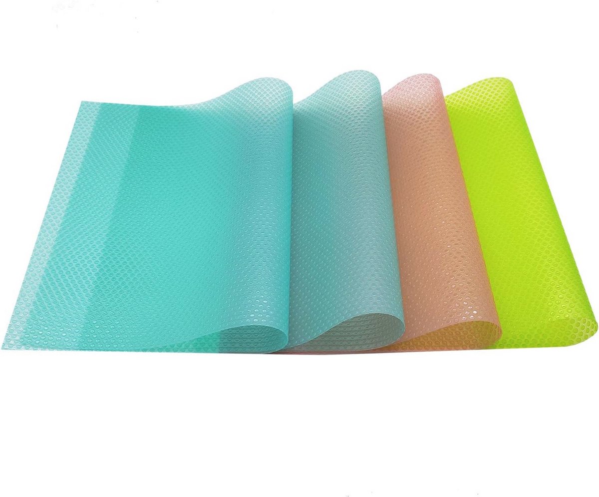 Set van 4 Zachte Koelkastmatten - Multifunctionele Waterdichte Pads voor Planken, Laden en Tafel - Veelzijdige Bescherming