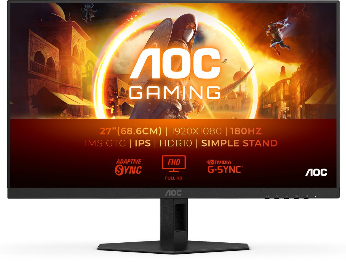 AOC 27G4X - Full HD Gaming Monitor - 180hz - Verstelbaar - Speakers - 27 inch